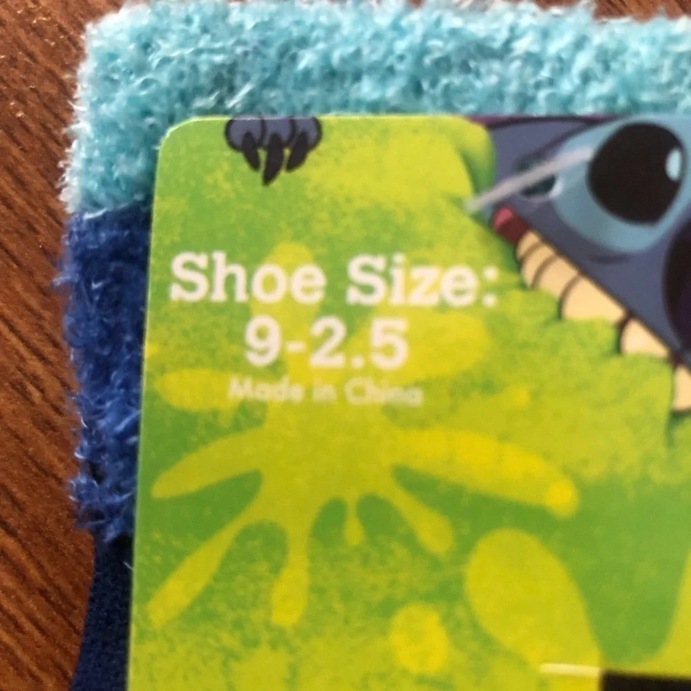 Disney Stitch fuzzy socks